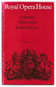 Royal Opera House Programme Cover